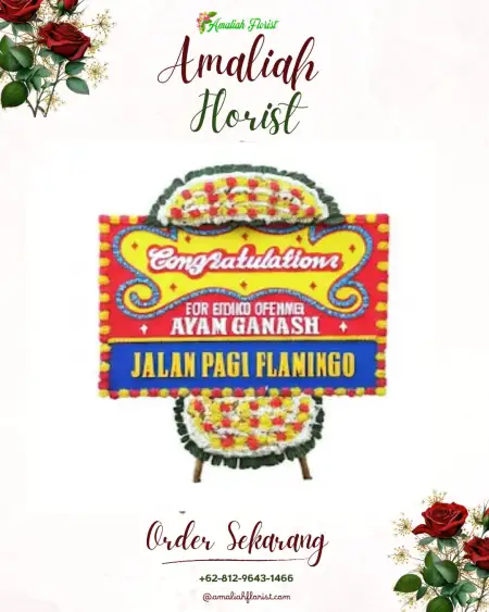 Sewa Papan Bunga Metenggeng